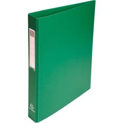 Classeurs à anneaux exacompta carton pp 26x32cm largeur dos 4cm vert 4 anneaux mécanisme D