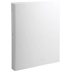 Classeurs à anneaux exacompta carton pp 26x32cm largeur dos 4 cm blanc 2 anneaux mécanisme D