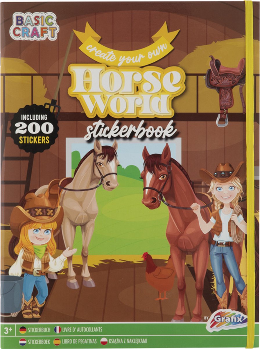 Livre d'autocollants chevaux magiques, 200 autocollants