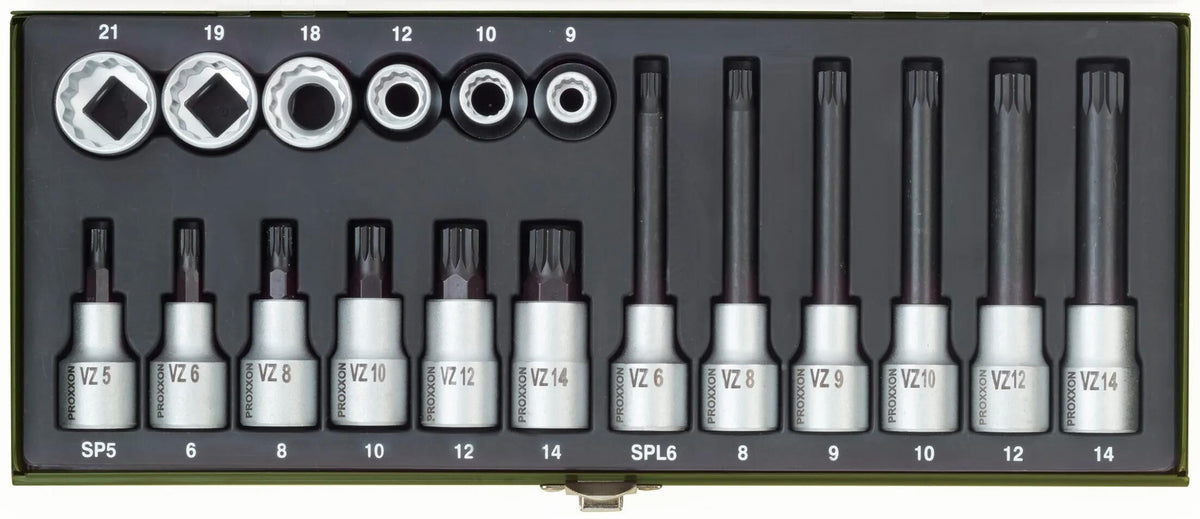 Ensemble de vis multi-dents Proxxon XZN 18 pièces