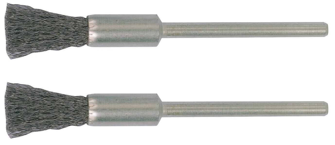 Brosse Proxxon Arbre 2,35 D = 8 mm en acier 2pcs.