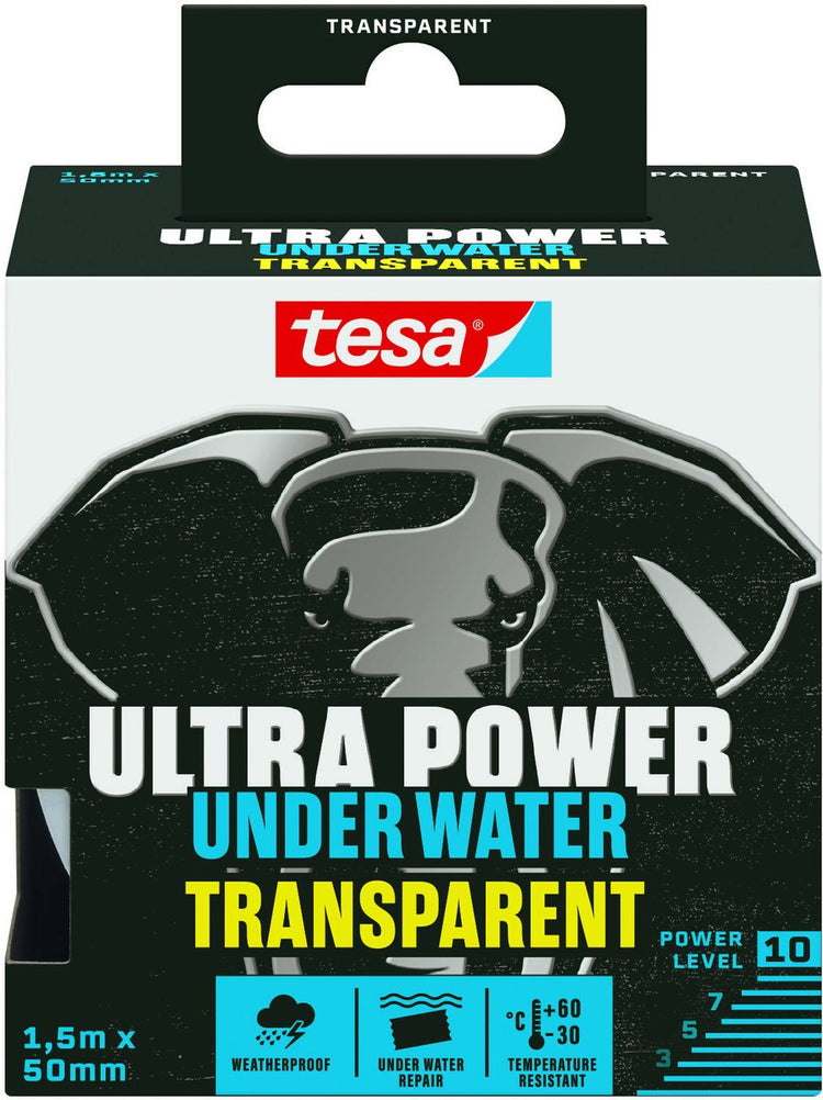 Tesa 1073973 - ultra puissance sous l'eau 1,5mx50mm transparent | 3 pièces