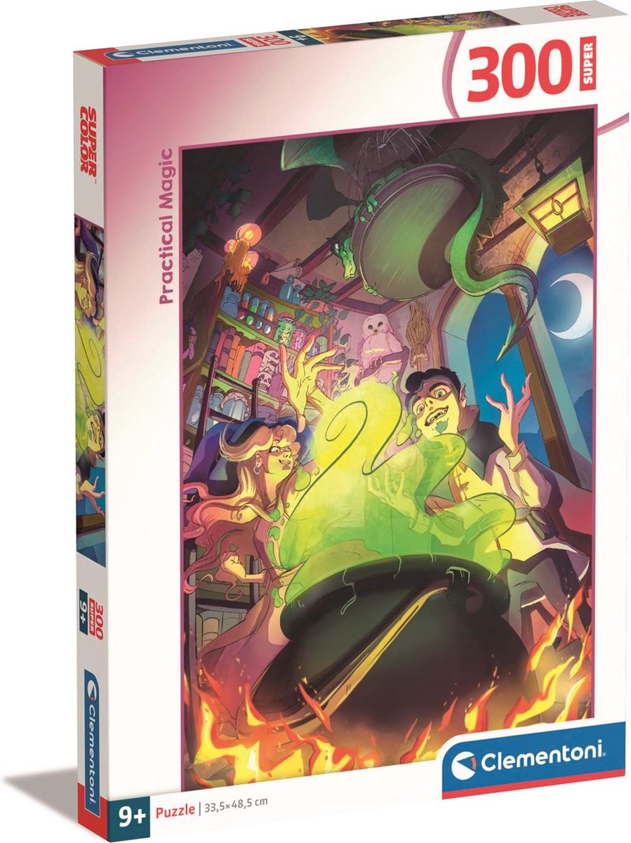 Clementoni - puzzle enfant - 300 pièces - puzzle magique - expérience des couleurs magiques - à partir de 9 ans
