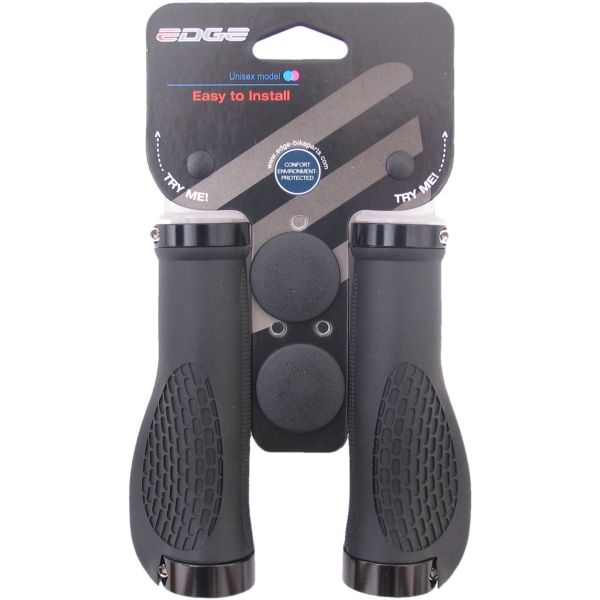 The Edge Ergo City Grips - 130mm, noir