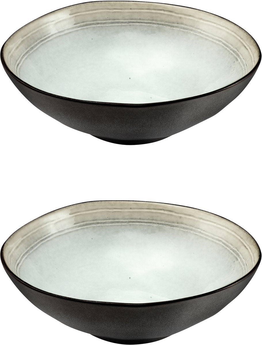 Médard de noblat - shadow nacre - saladier 24 cm - 2 parties