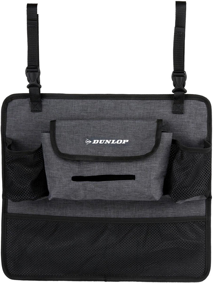 Véhicule Dunlop - organisateur de console de voiture gris - organisateur de voiture - plastique - gris foncé