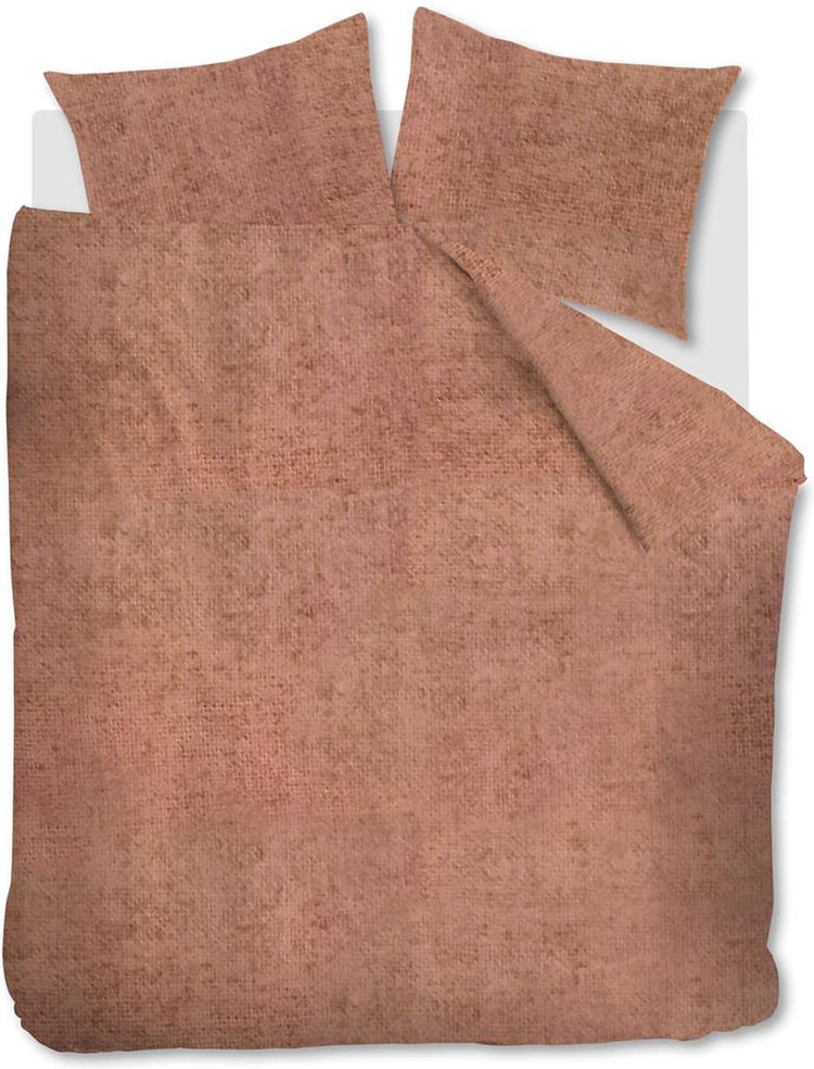 Housse de couette Bedinghouse Frost - unie - lits jumeaux - 240x200 220 cm - rouge brique
