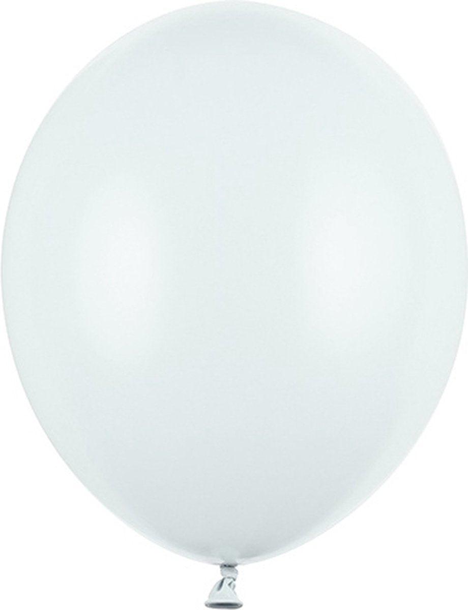 Ballon Partydeco bleu clair extra fort (100 pcs 30 cm)