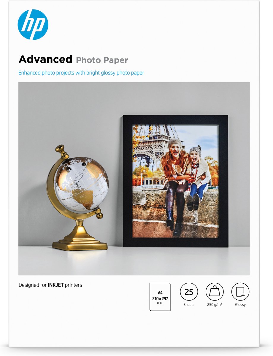 HP Q5456a avancé - papier photo brillant 250g A4