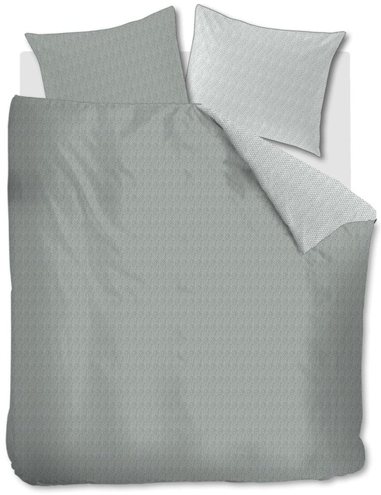 Housse de couette torsadée Riviera maison - lits jumeaux - 240x200 220 - gris vert