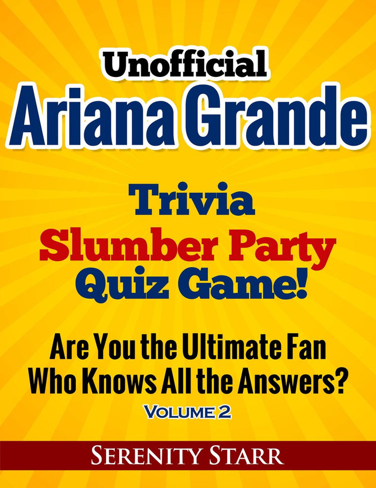 Ty non officiel ariana grande trivia sleep par quiz game volume 2