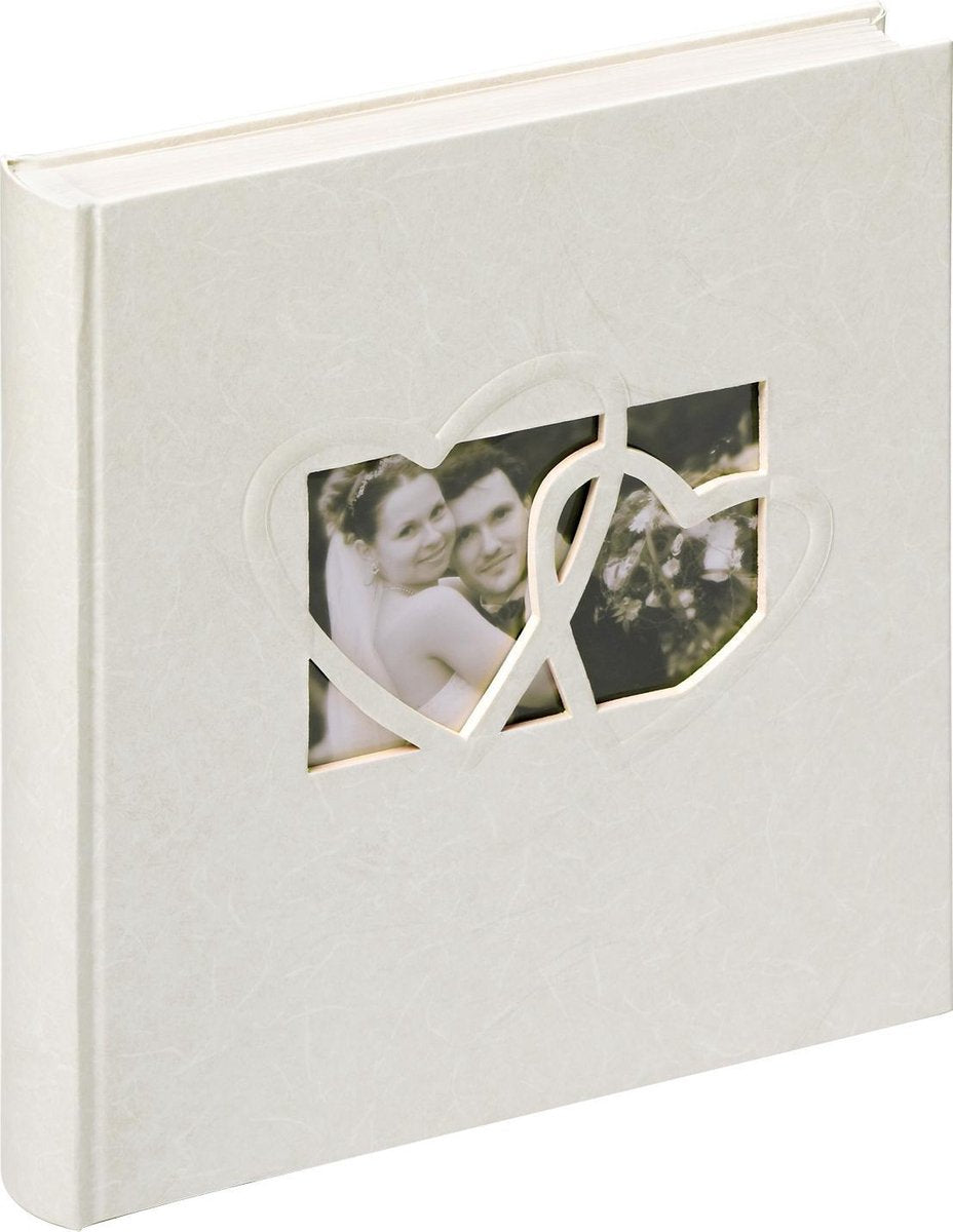 Walther uh-123 sweet heart - album de mariage - taille 28x30,5 cm - crème