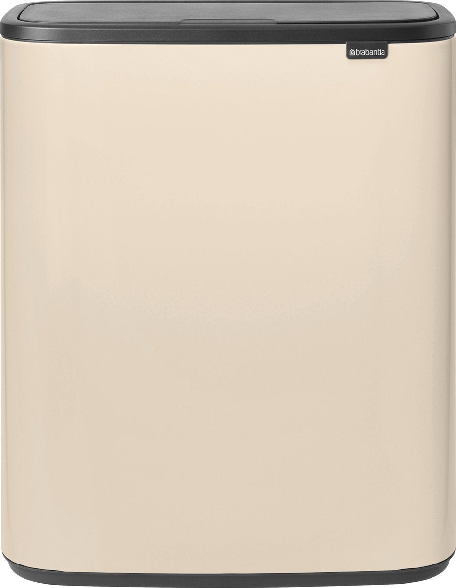 Poubelle Brabantia bo touch bin - 1 compartiment - 60 litres - beige doux