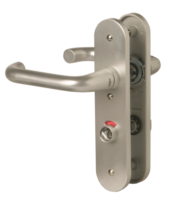 Nemef 3253 raccord WC rs bouclier court arrondi | d tabouret-tabouret | kit de montage | pennée | maneton 8mm | f1 aluminium | toilettes63 | sens de rotation à droite - 9325322631
