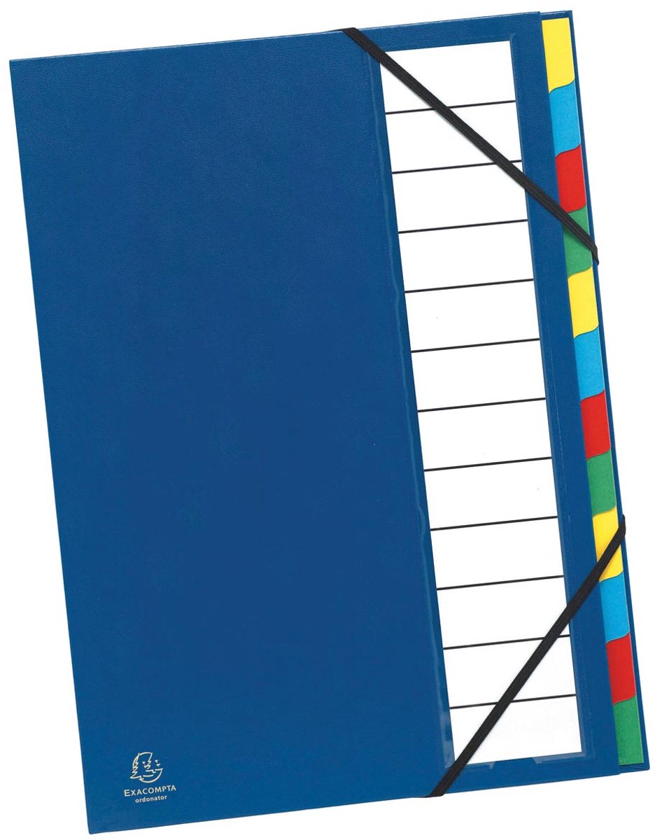 Dossier de tri Exacompta 12 compartiments