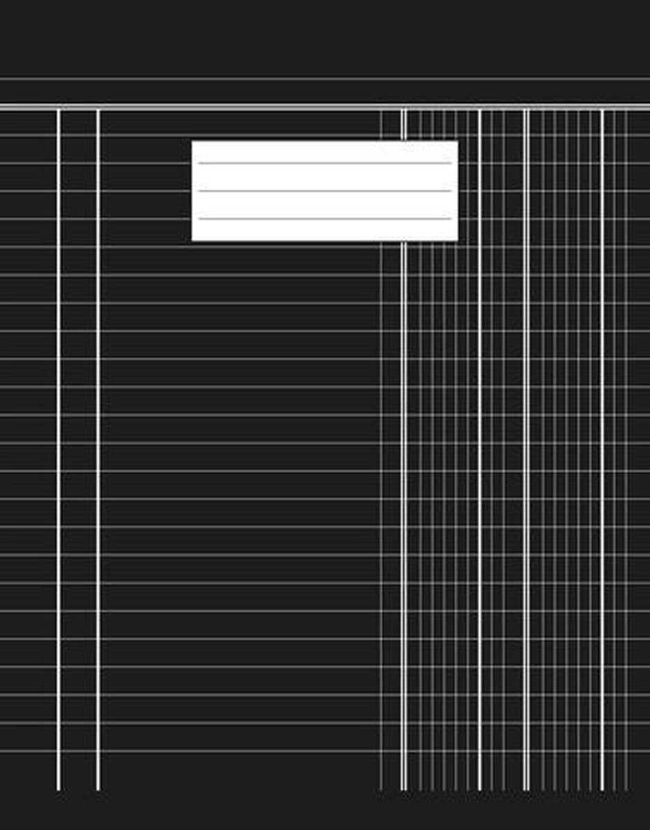 Carnet de comptabilité Kangaro - 210x165mm - papier sans chlore 70gr - noir - k-5517