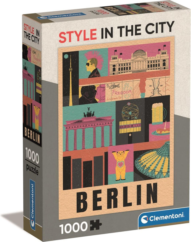 Clementoni - puzzle - 1000 pièces - style dans la ville de Berlin - puzzle pour adultes