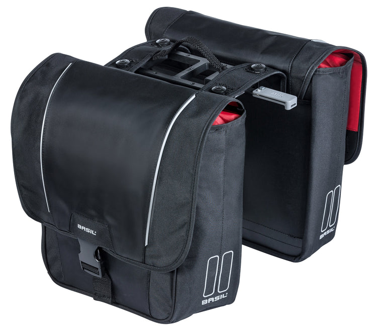 Basil Sport Design Double sacoche pour vélo Noir