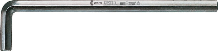 Wera 950 l Clé coudée, métrique, chromée, hex-plus, 12,0 mm - 1 pièce(s) - 05021645001