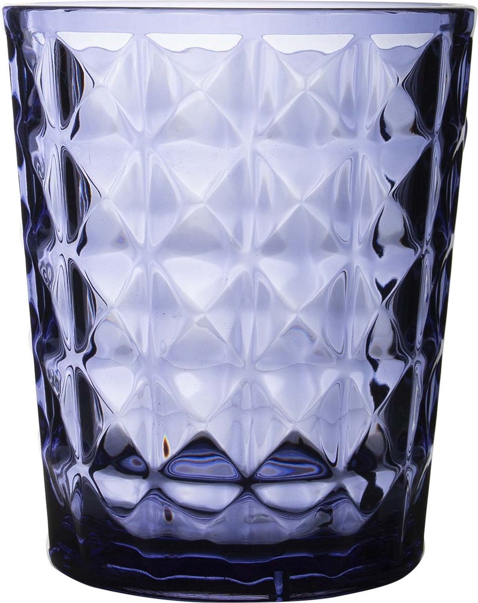 Gimex - ligne pierre - verre à eau - azur - 480 ml - 2 pièces