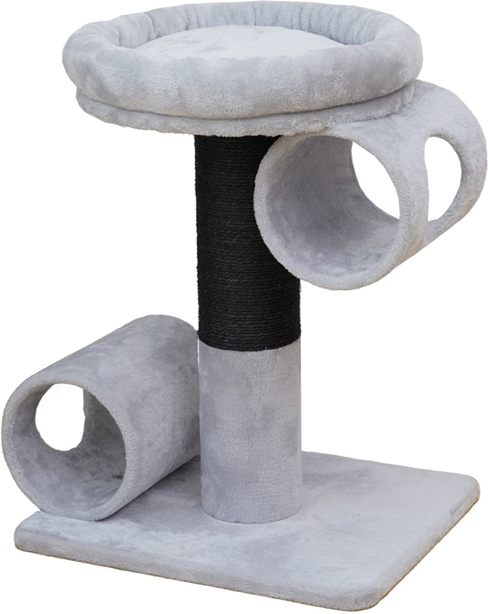 Arbre à chat Ebi budapest gris noir 54 x 45 x 67 cm - chat