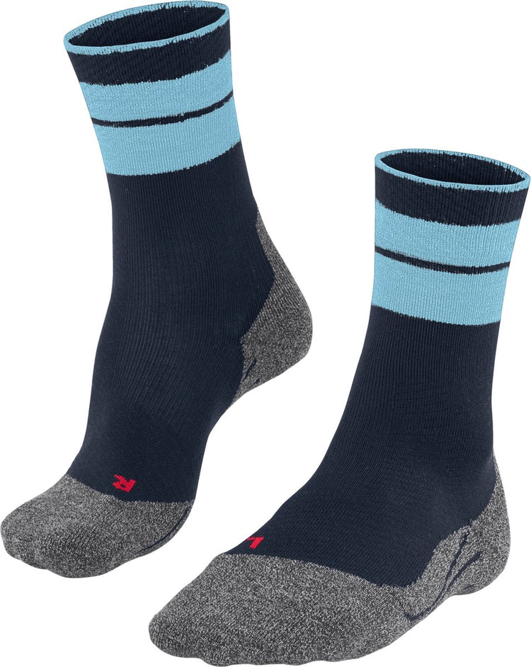 Falke tk stabilisant anti-ampoules laine épaisse matériau fonctionnel chaussettes de marche hommes bleu - taille 39-41