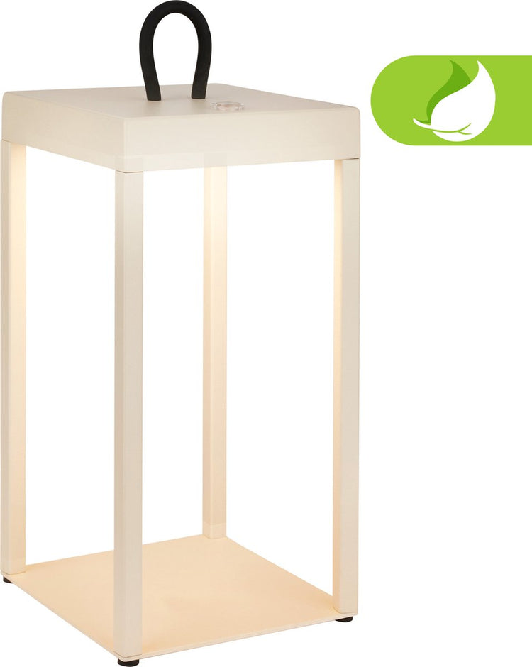 Briloner luca - lanterne LED sans fil ip44 - 7511011 - dimmable - tactile - sans fil - résistant aux éclaboussures - batterie et source lumineuse remplaçables - dimensions : 31,5 x 13 x 13 cm - beige