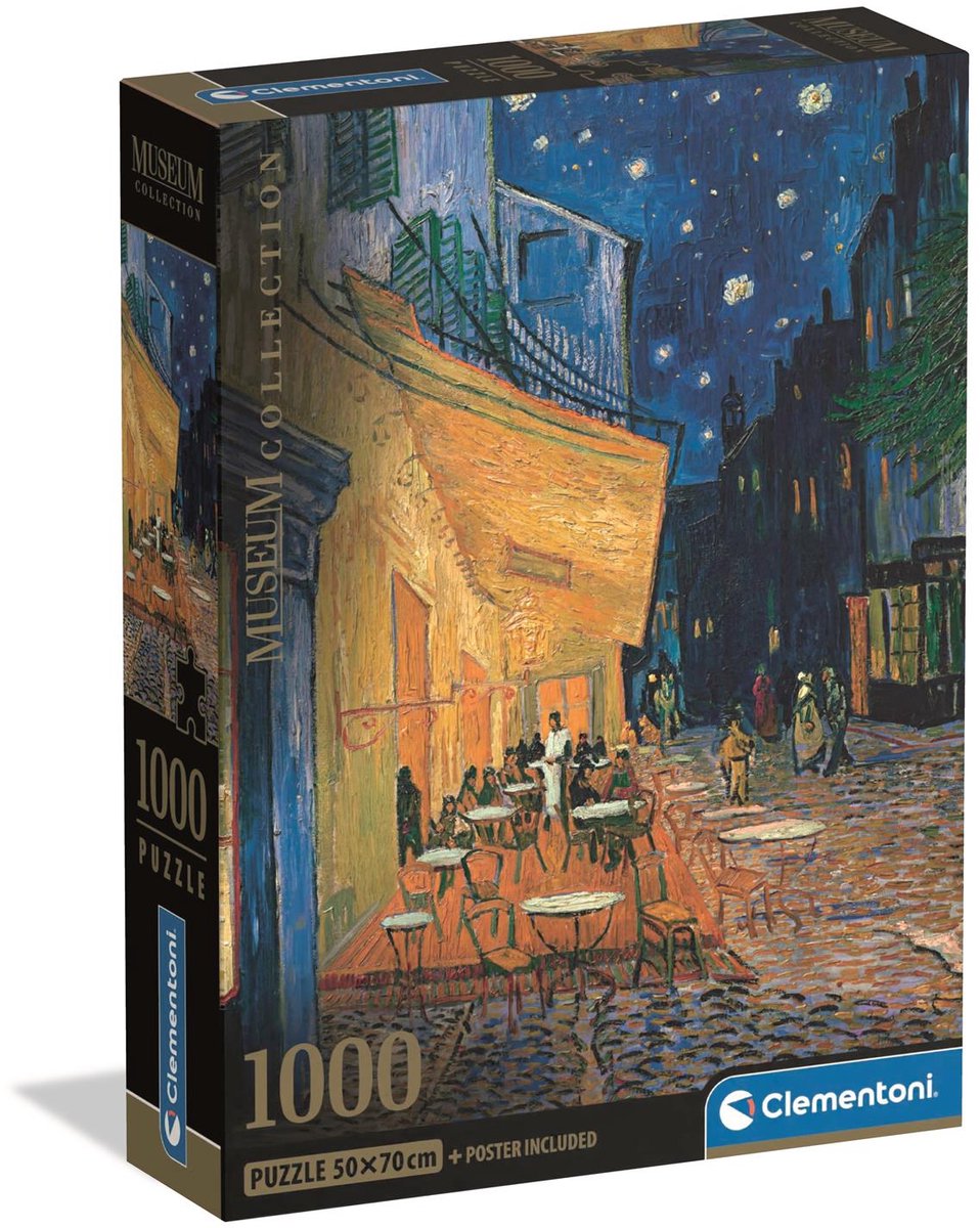 Clementoni Jigsaw Puzzle Café Terrace c. Gogh, 1000st.