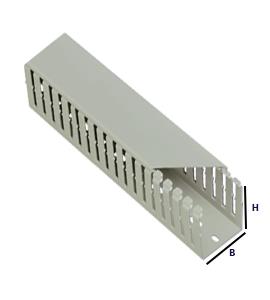 Canalit conduit de câblage gris 40x40 lgt 2mtr | 2 pièces