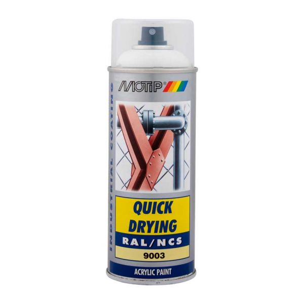 RAL9003 industriel 400ml. Motif