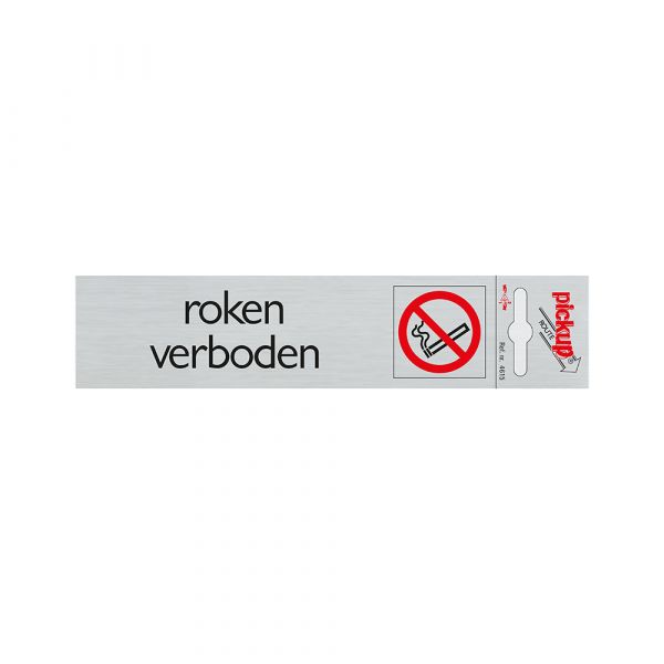 ALULOOK SMUMET BOARD FORBIDDEN - 165x44 mm auto-adhésif.