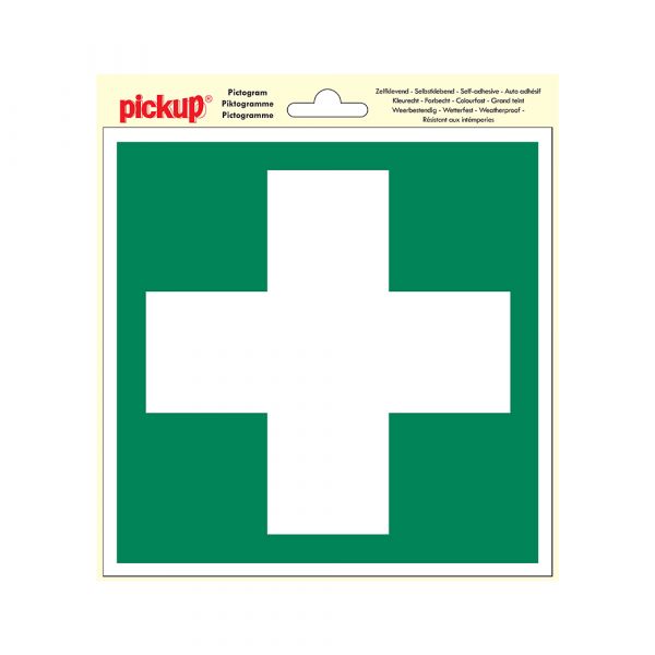Premiers soins autocollants - 200x200 mm.