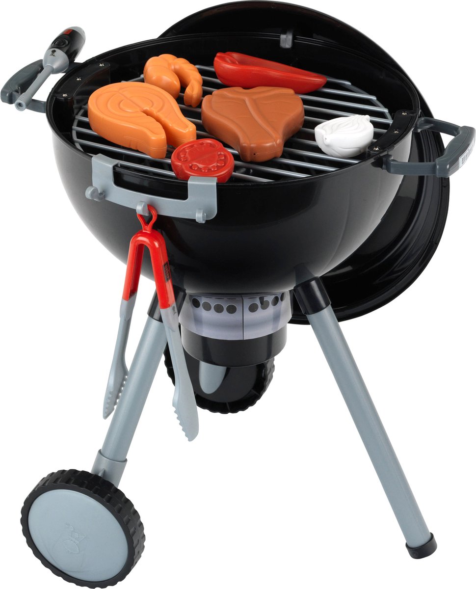 Klein jouets barbecue jouet weber - 40x32x53 cm - incl. accessoires, effets lumineux et sonores - multicolore