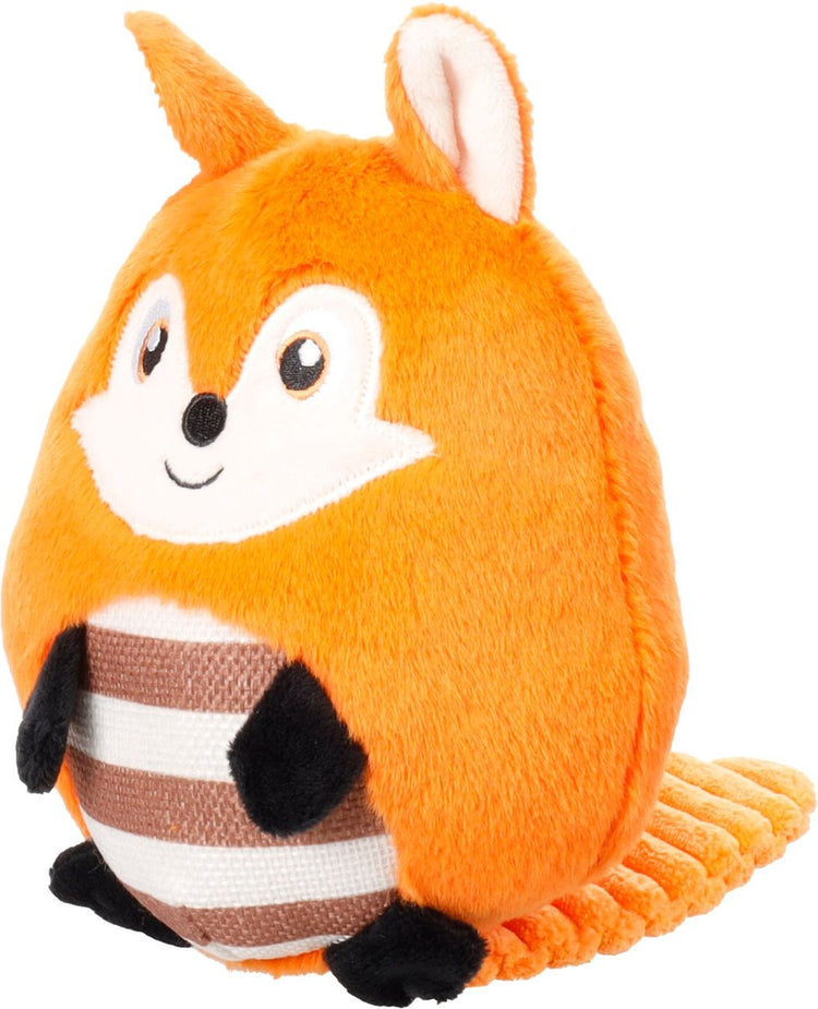 Jouet pour chien Flamingo - bollu fox orange - peluche - avec crépitement couineur - 14,5 x 10 x 29 cm