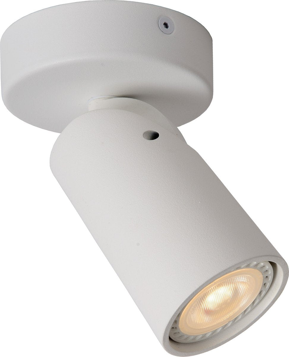 Lucide xyrus - spot de plafond (plafonnier) - ø 9 cm - led dim to warm - gu10 - 1x5w 2200k 3000k - blanc