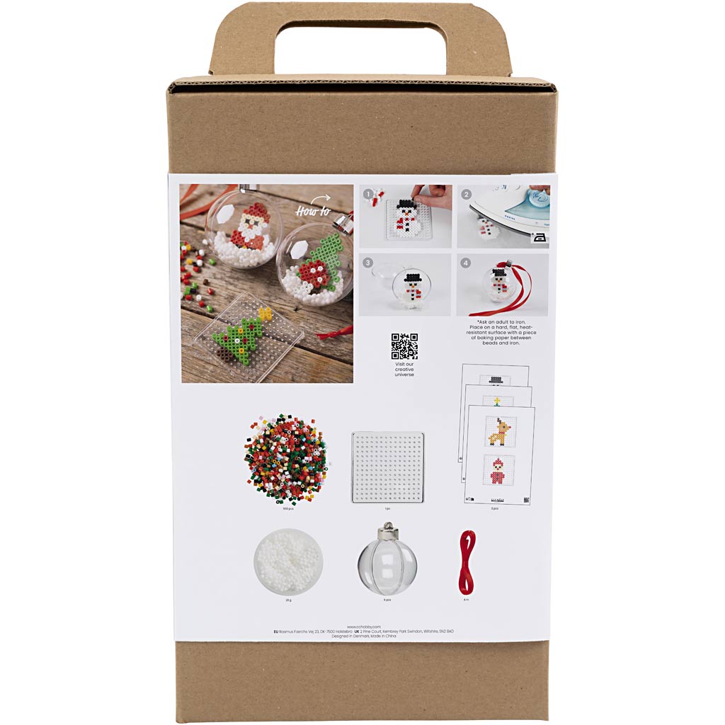 Creativ company hobby set Boules de Noël, perles, 1 boîte