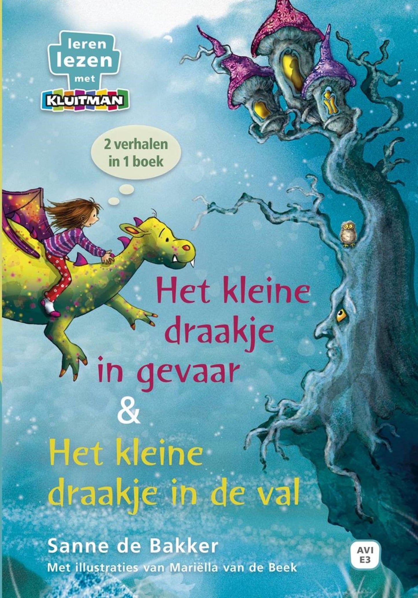Apprendre à lire Kluitman - Histoires 2 en 1 sur le petit dragon avi-e3