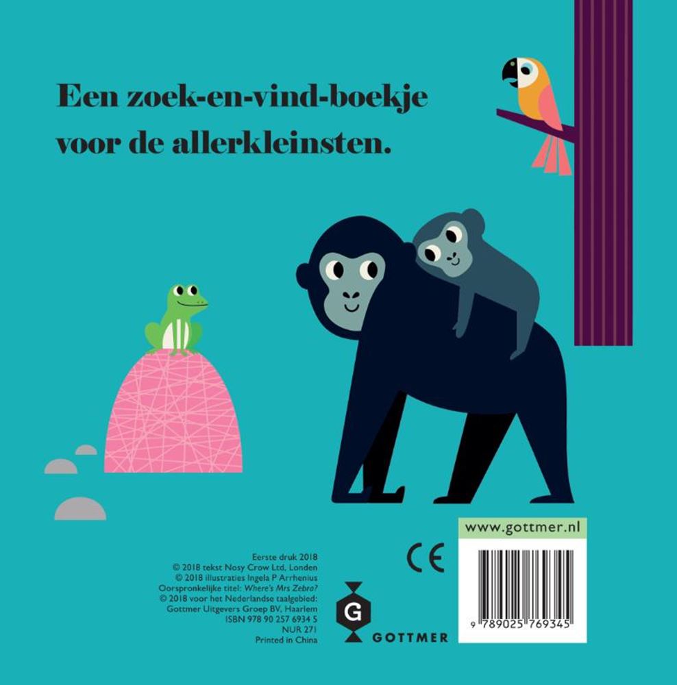Zèbre, où es-tu (carton). 2+