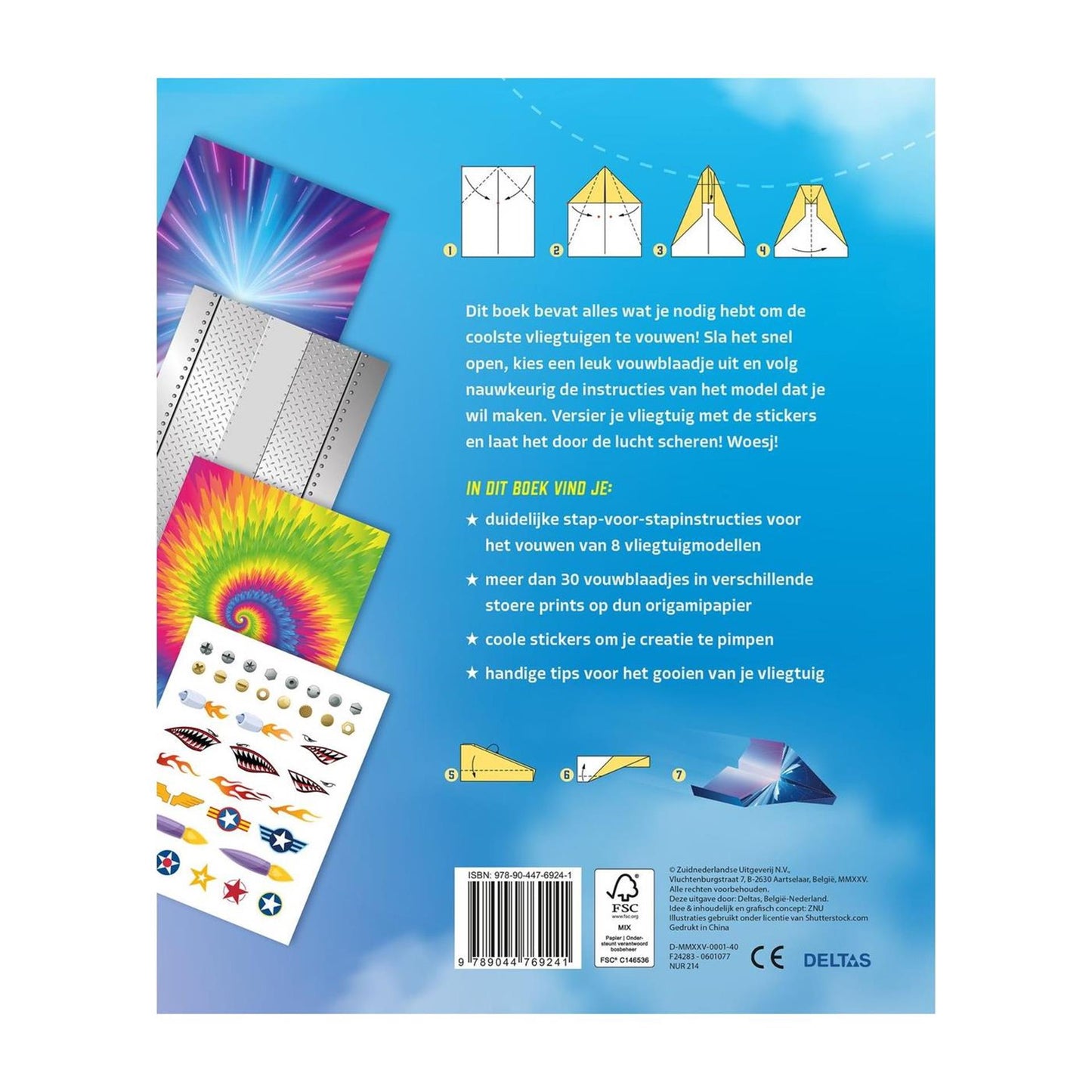 Avions en papier Deltas - étape par étape