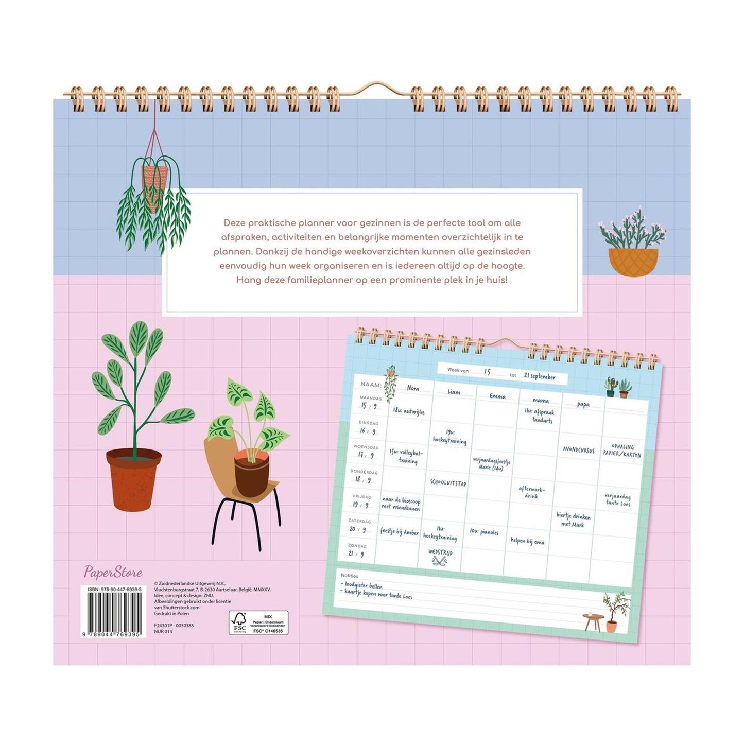 Planificateur familial Deltas - plantes d'intérieur