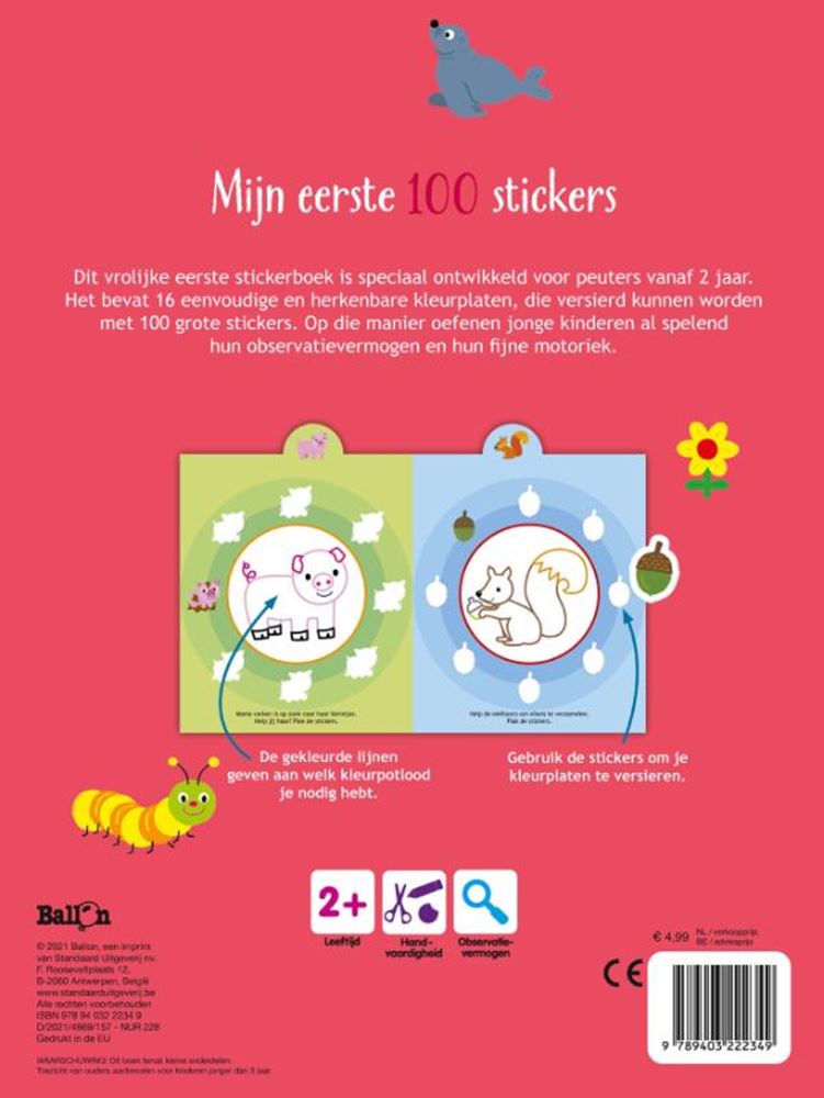 Éditeur standard mes 100 premiers stickers - animaux