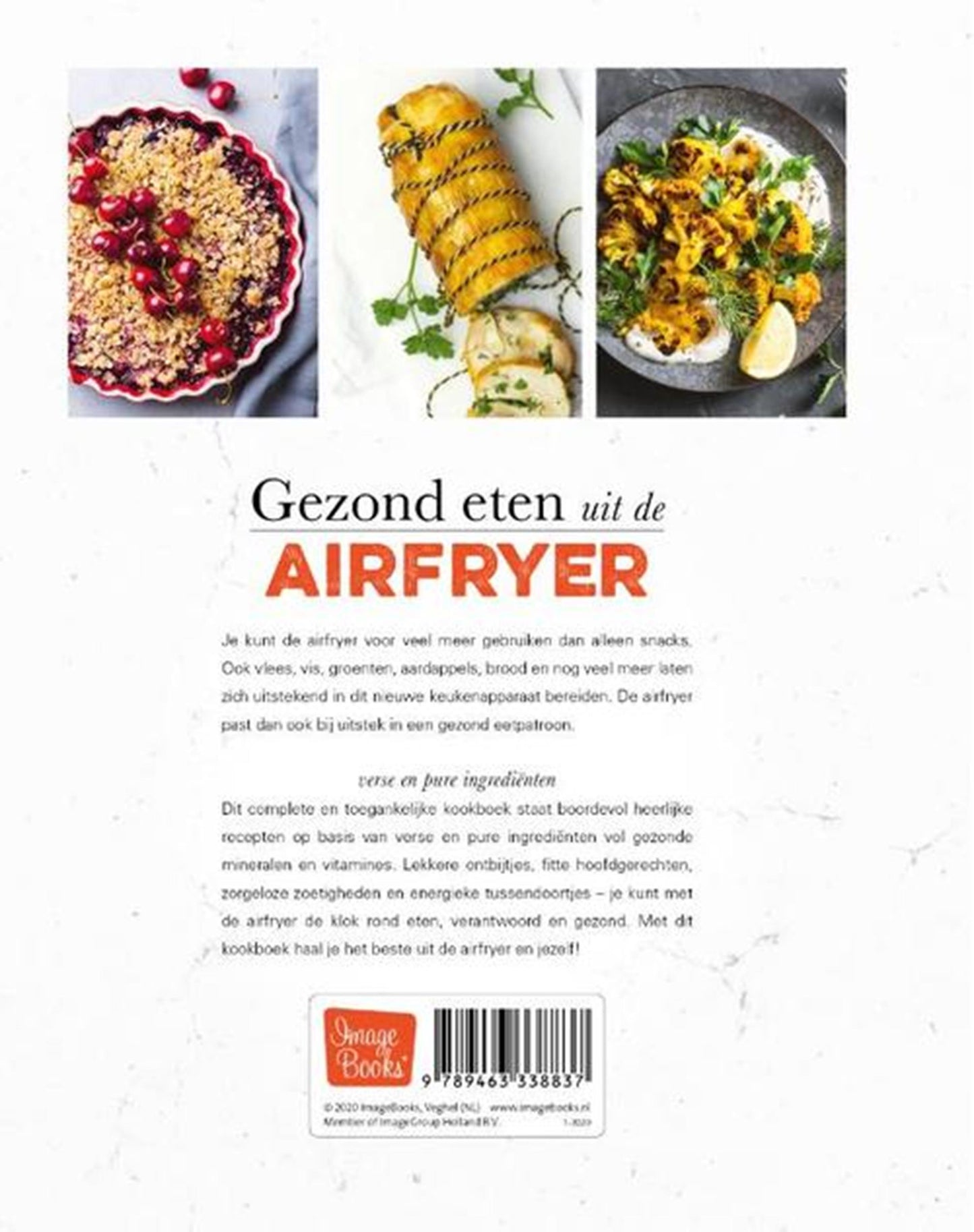 Livres d'images sur les aliments sains de la friteuse à air