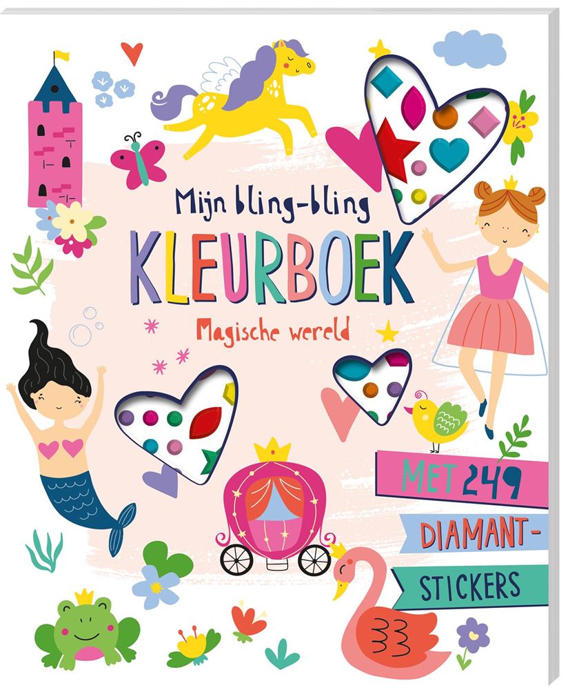 Livres d'images livre de coloriage bling-bling monde magique