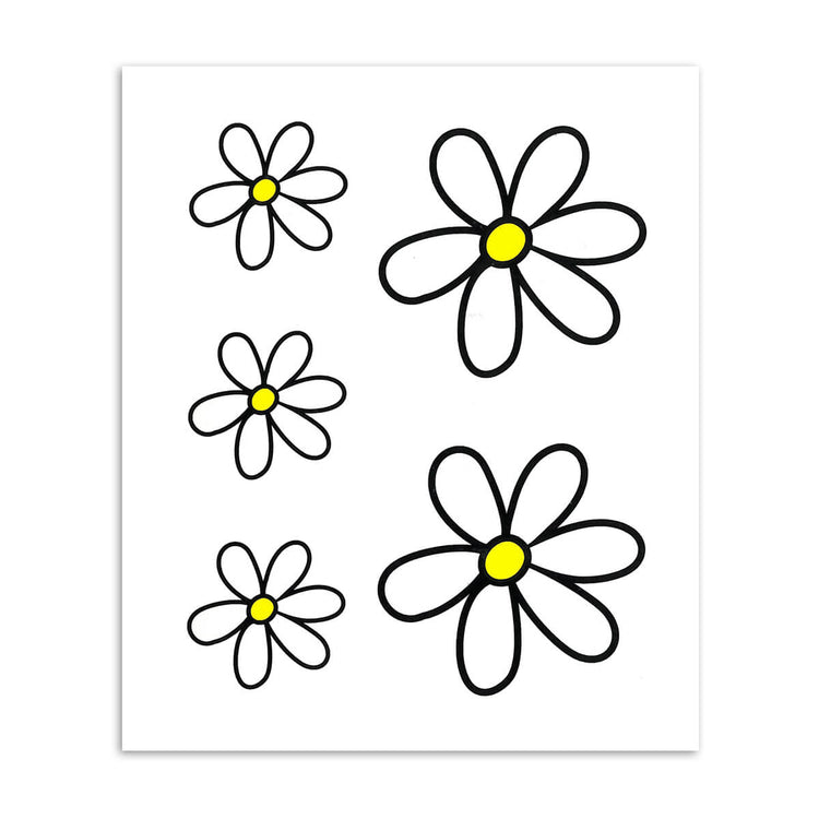 Jeu d'autocollants marguerite ordinaire M