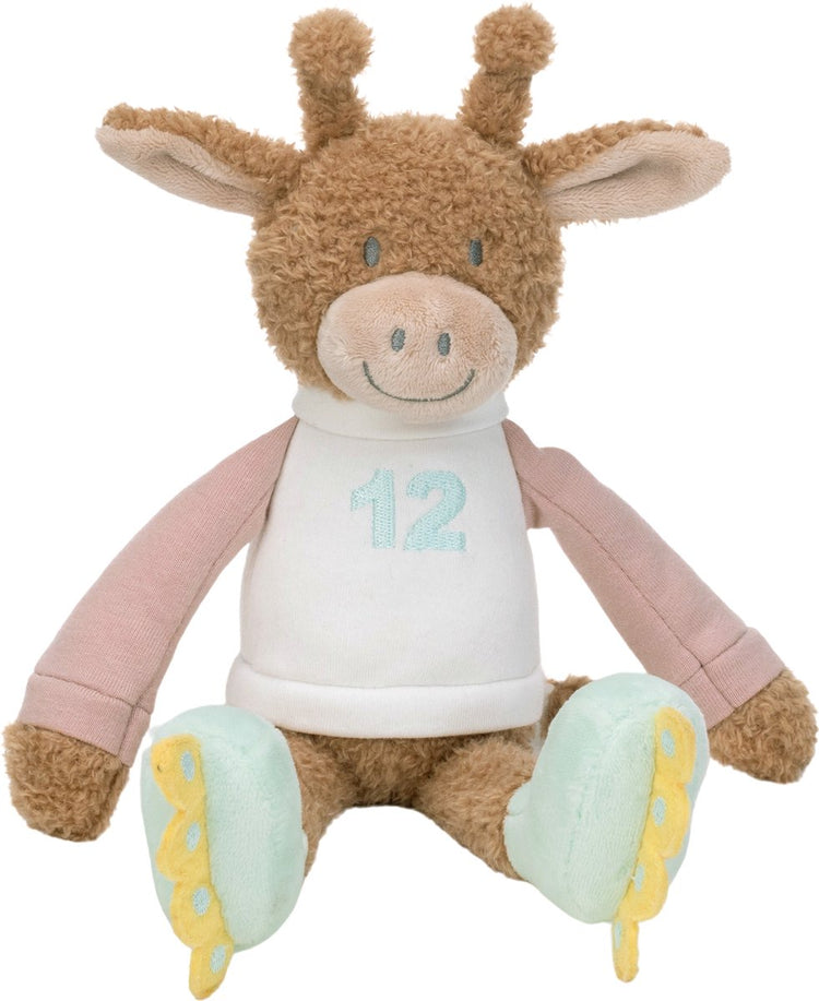 Happy horse girafe guido peluche 24 cm - marron - peluche bébé