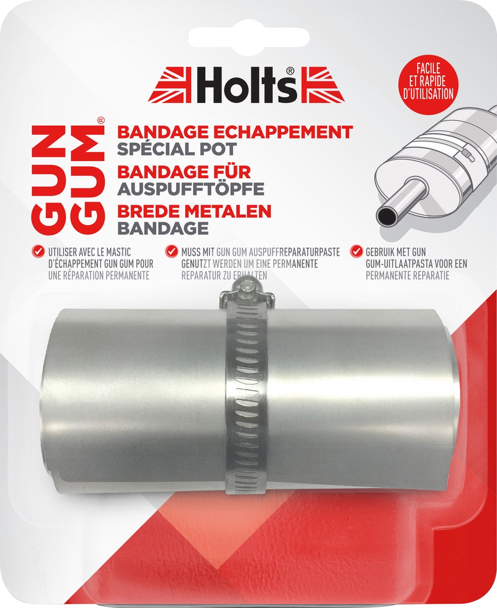 Silencieux Holts flexiwrap - réparation d'échappement - 800 x 114 mm