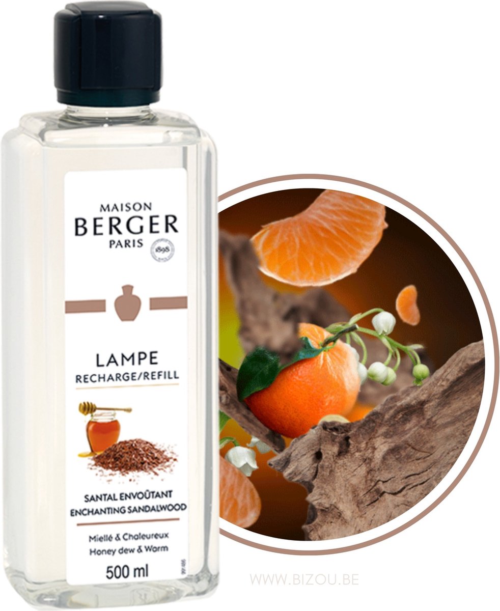 Recharge lampe berger - bois de santal - oriental - santal envoûtant
