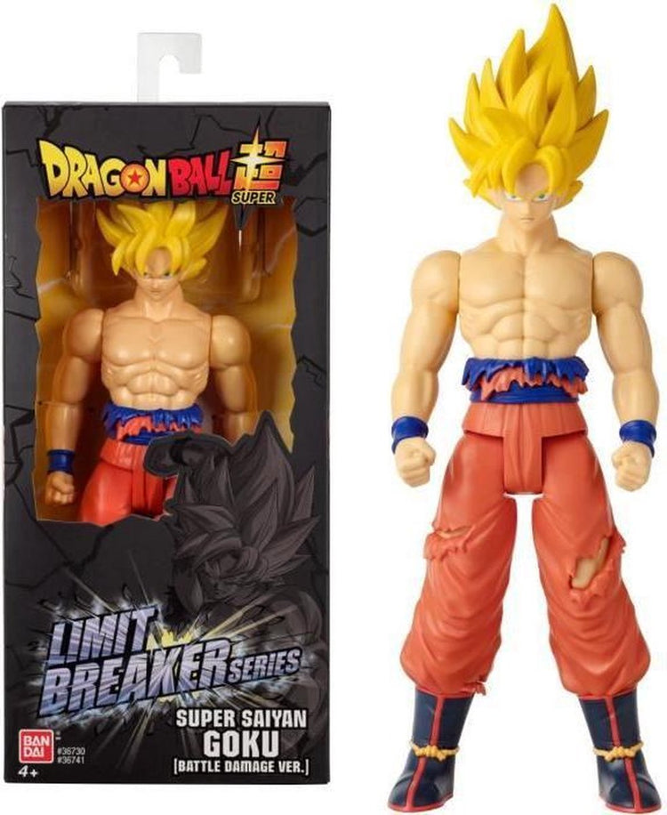 Bandai - Dragon Ball - Figurine géante Limit Breaker - Super Saiyan Goku (Battle Damage Ver.) - Dragon Ball sous licence officielle - Figurine Super Saiyan Goku - Jouets pour enfants à partir de 4 ans - 36741