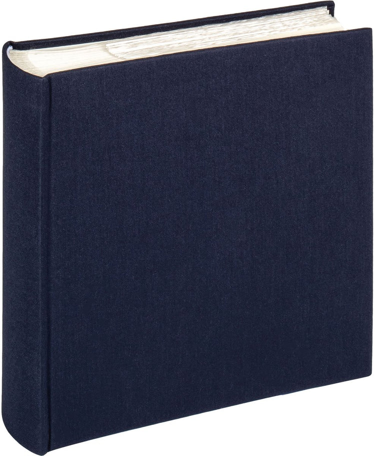 Walther me-510-u chiffon - album mémo - format 23 x 22 cm - 200 photos 10 x 15 cm - bleu foncé