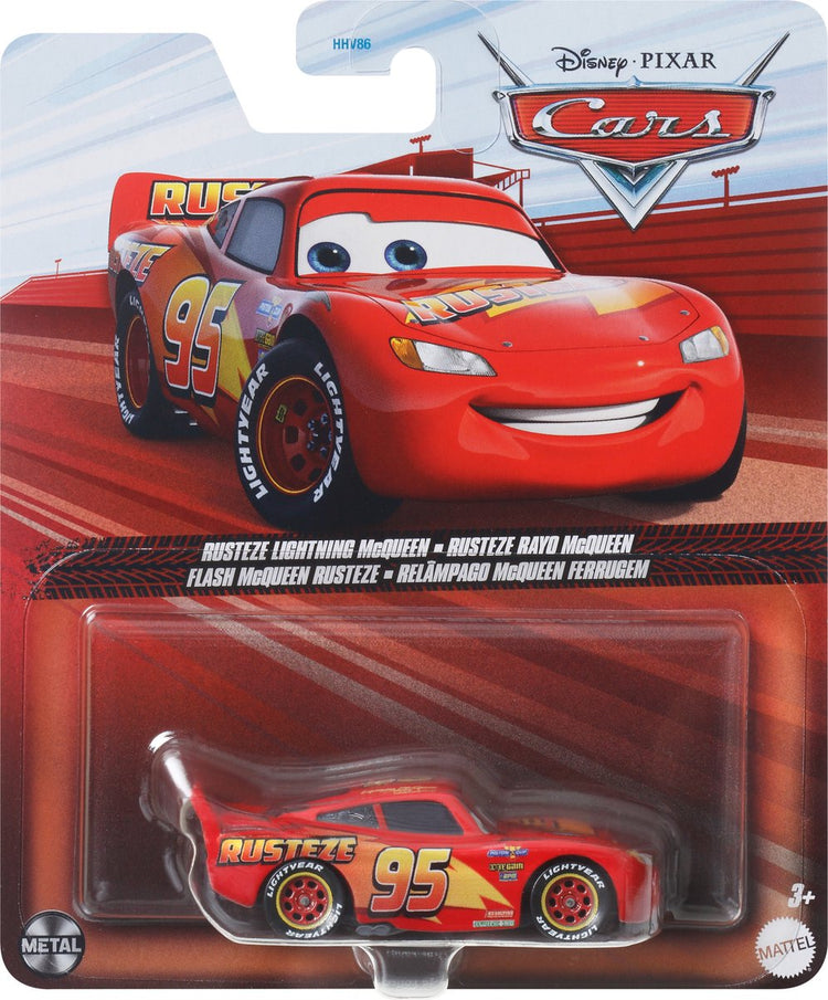 Mattel disney pixar cars Lightning Mcqueen, voiture, 3 ans, métal, multicolore, rouge